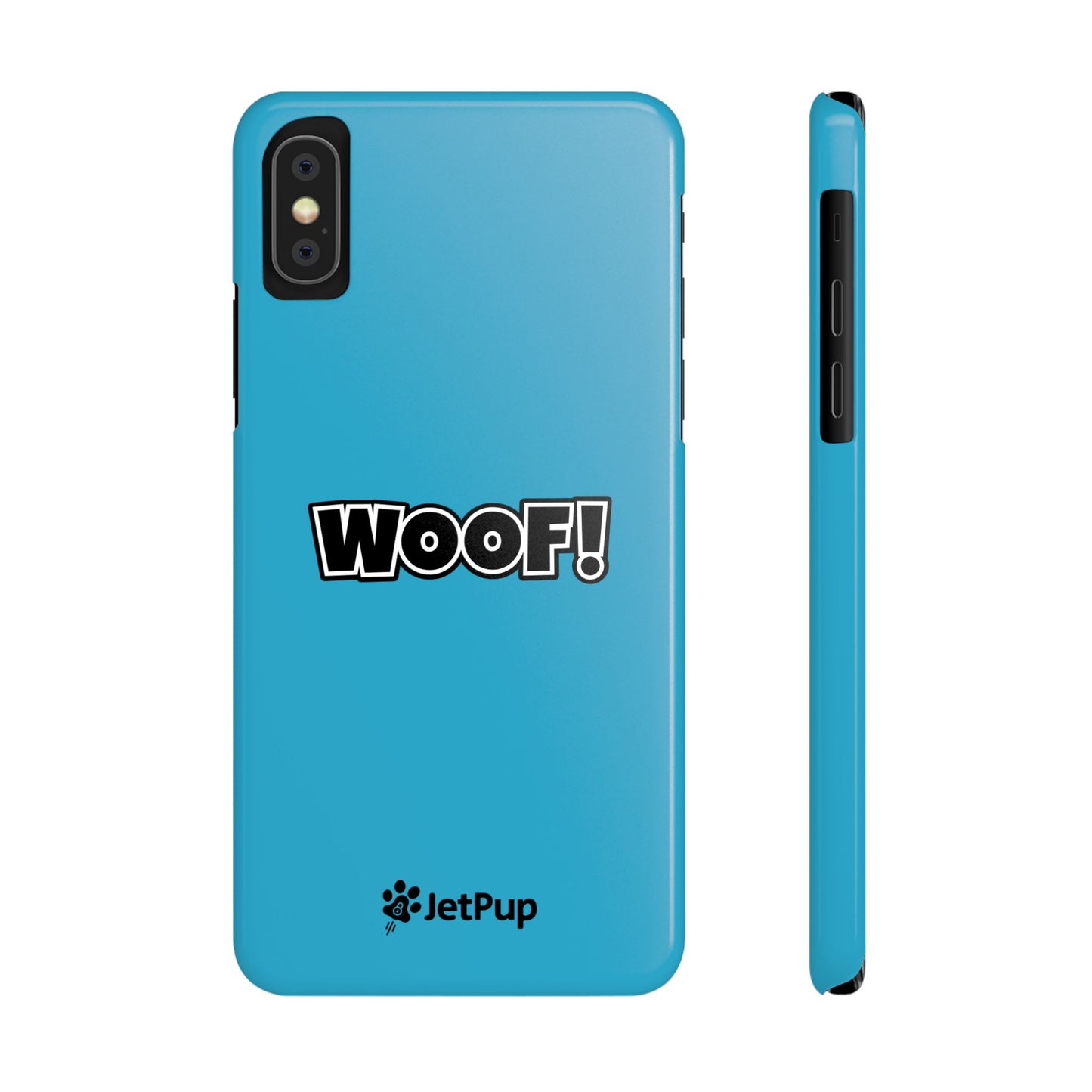 Woof Slim iPhone Cases -Turquoise