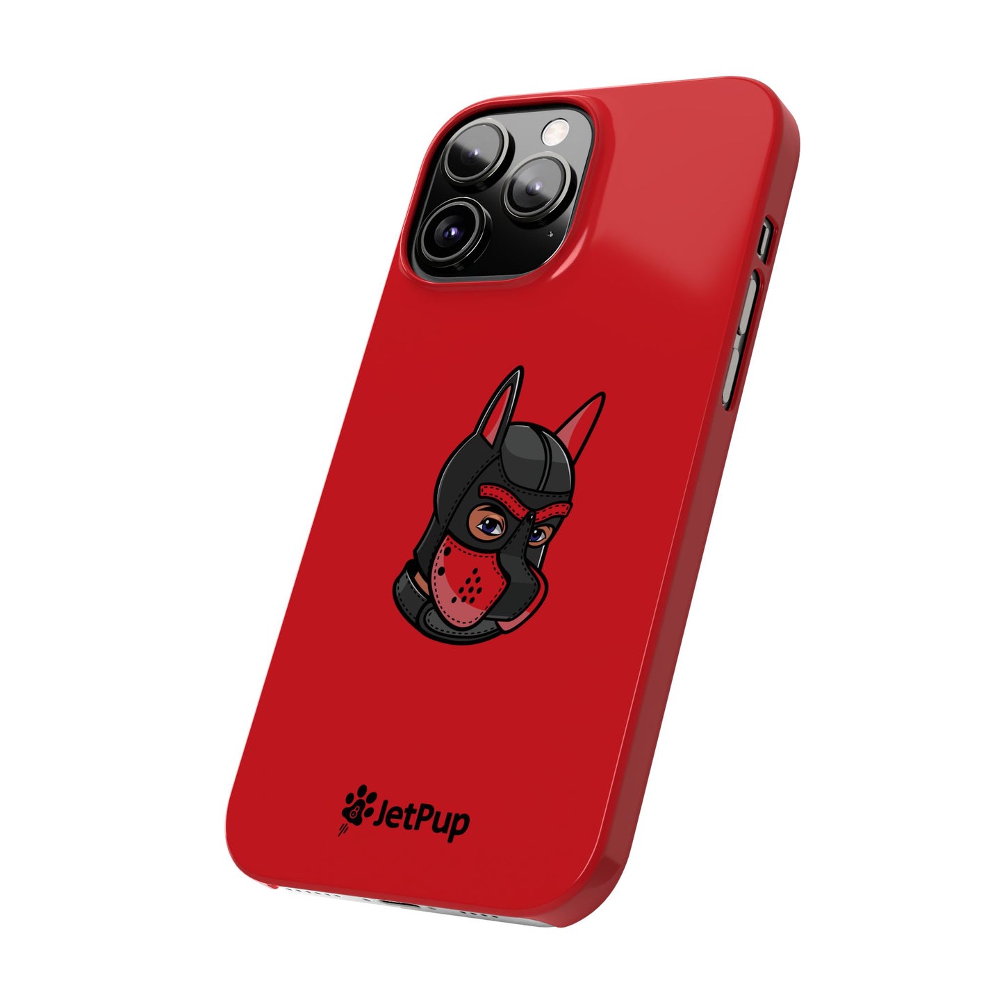 Pup Hood Slim iPhone Cases - Red