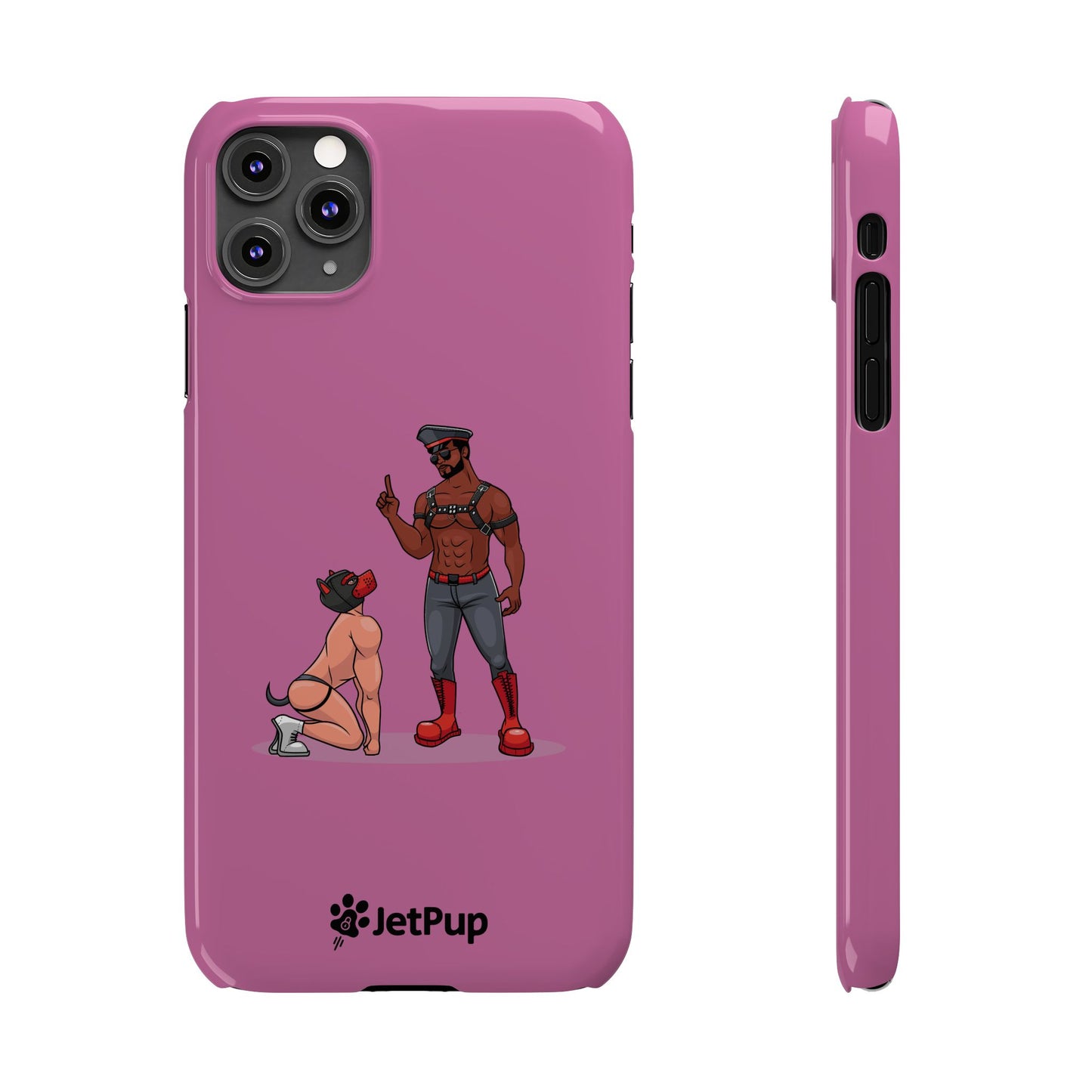 Sir & Pup Hood Slim iPhone Cases - Pink