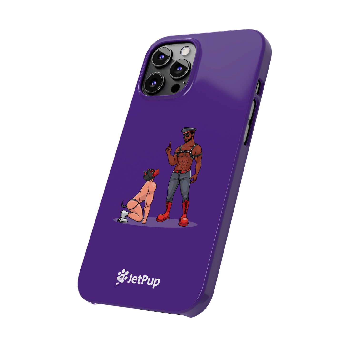 Sir & Pup Hood Slim iPhone Cases - Purple