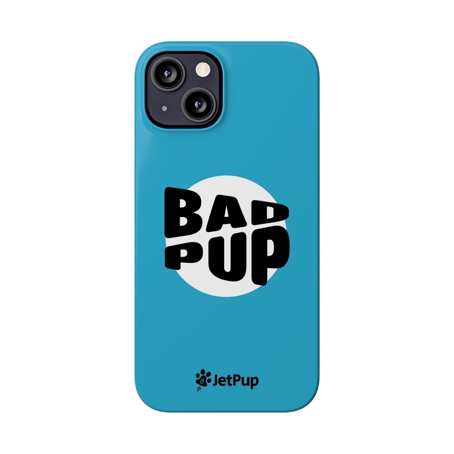 Bad Pup Slim iPhone Cases - Turquoise