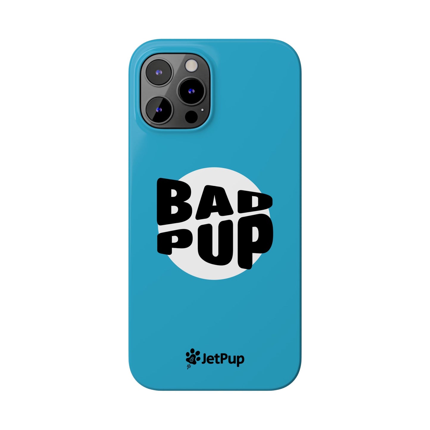 Bad Pup Slim iPhone Cases - Turquoise