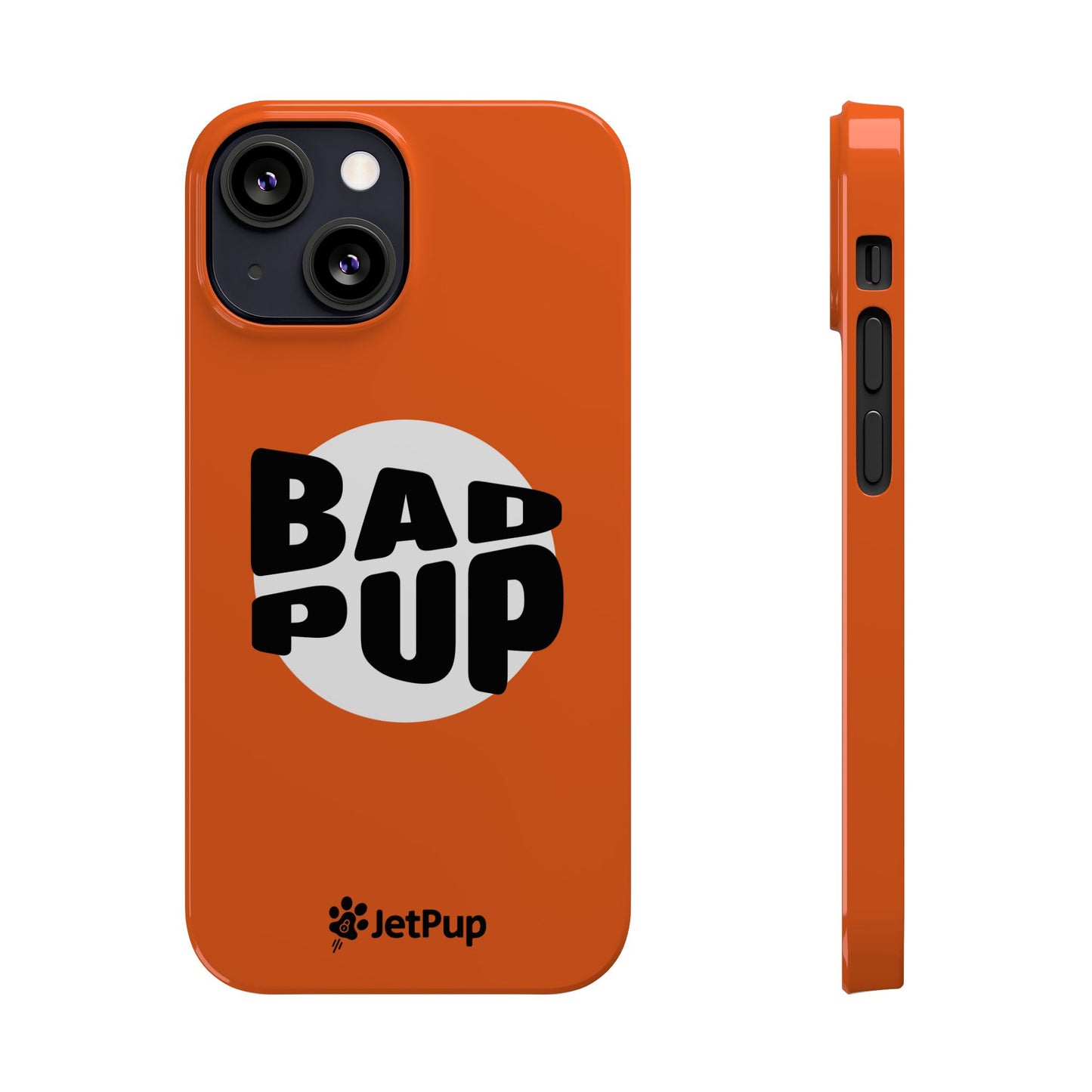 Bad Pup Slim iPhone Cases - Orange