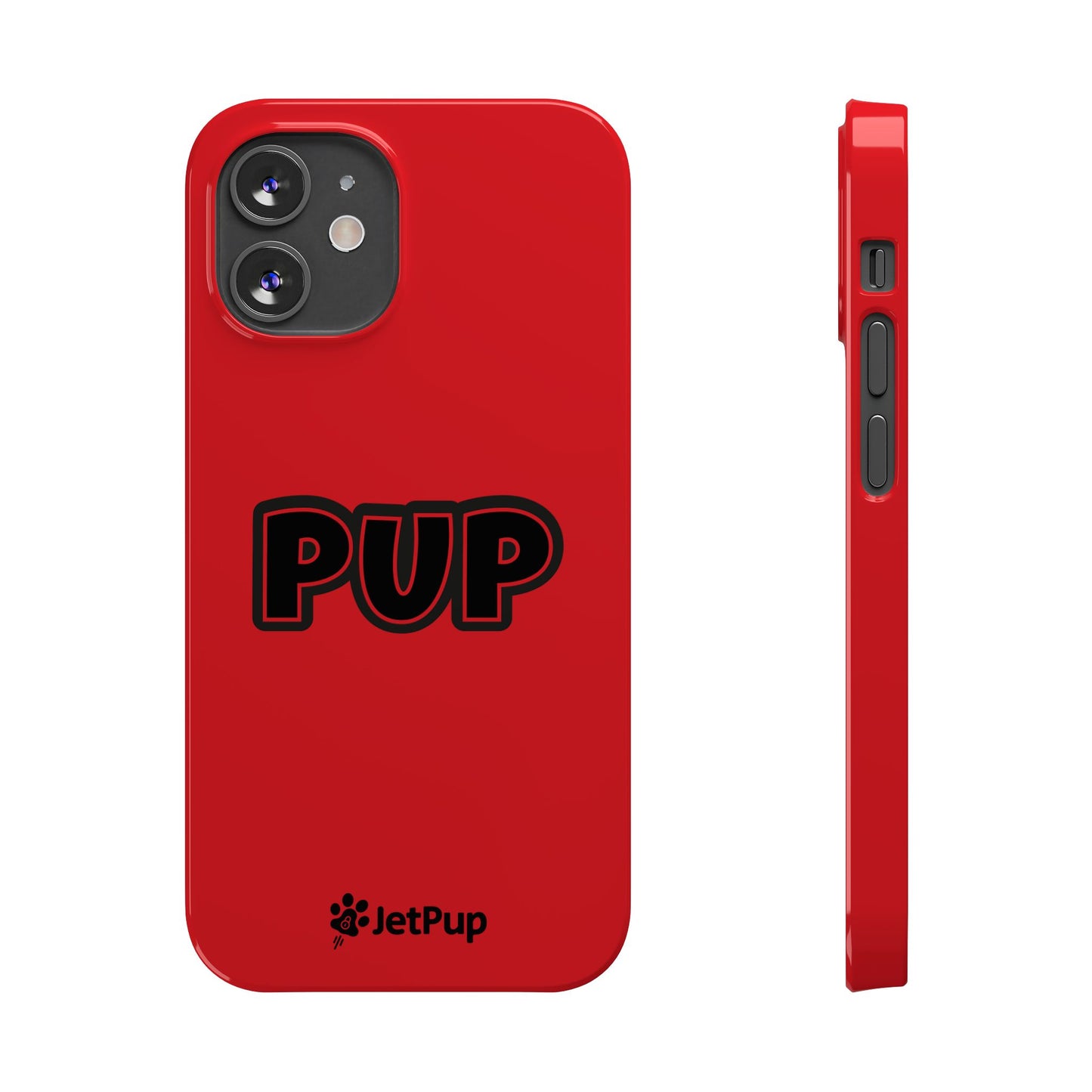 Pup Slim iPhone Cases - Red