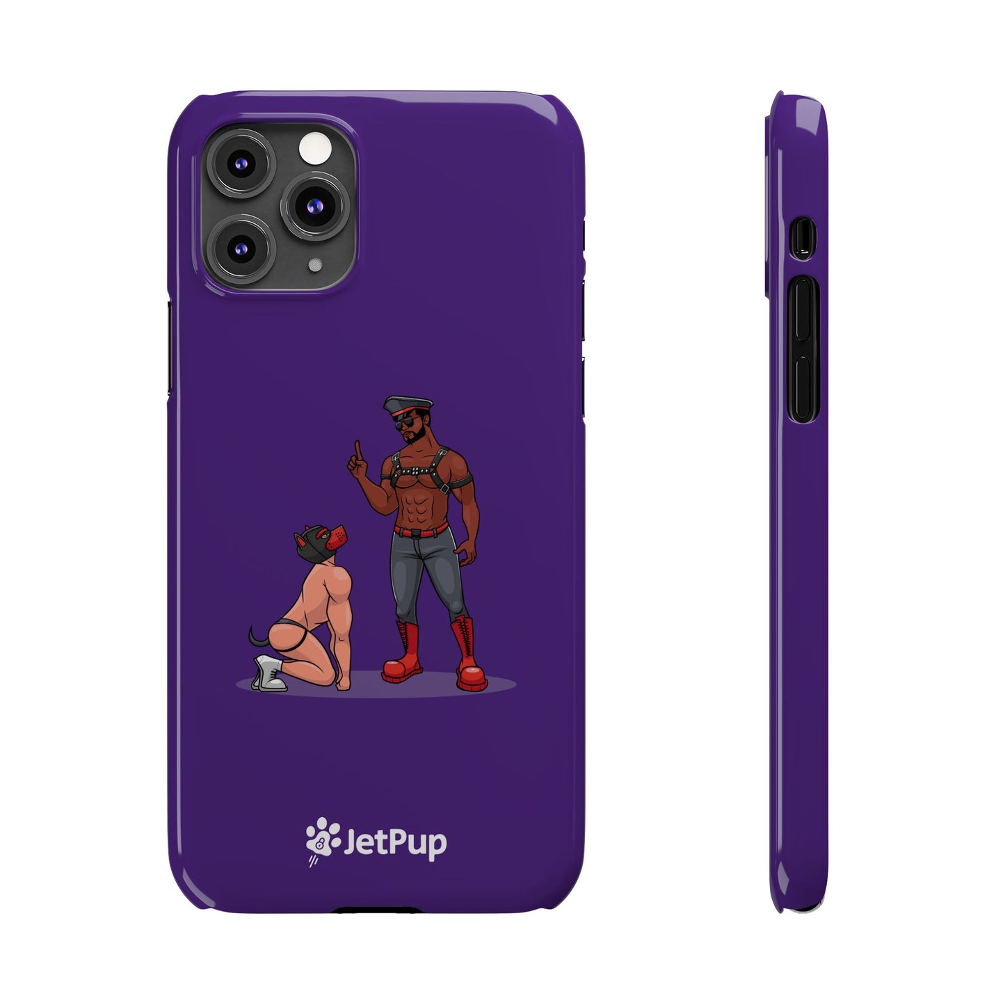 Sir & Pup Hood Slim iPhone Cases - Purple