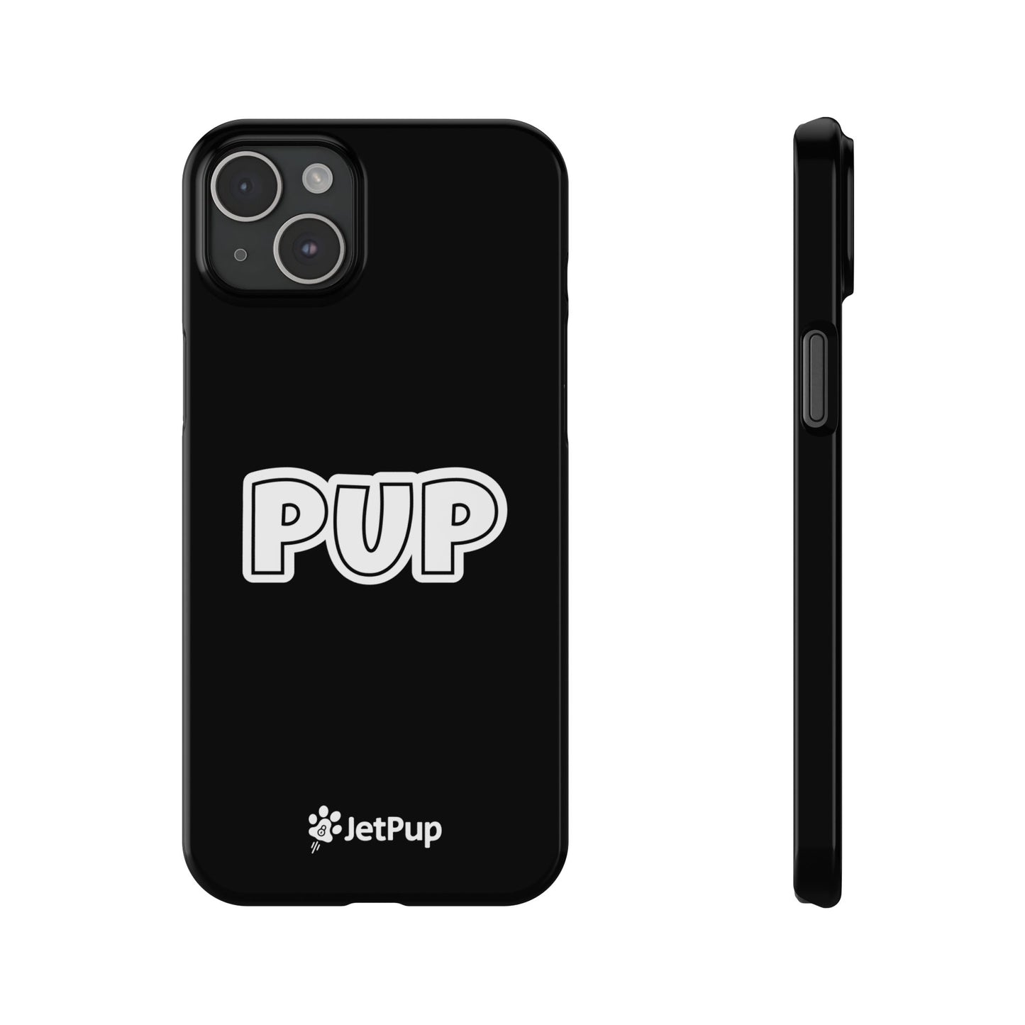 Pup Slim iPhone Cases - Black