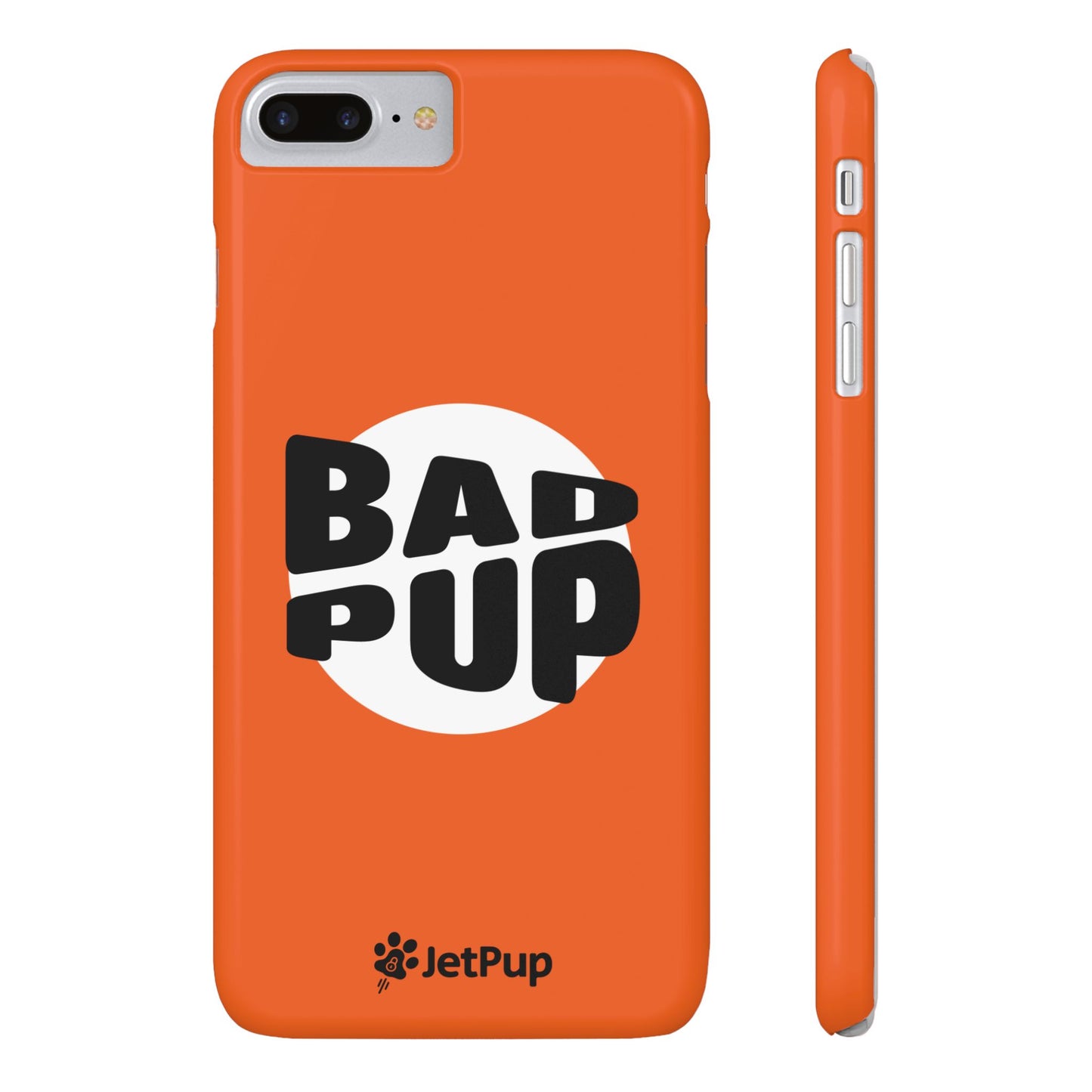 Bad Pup Slim iPhone Cases - Orange