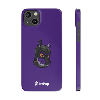 Pup Hood Slim iPhone Cases - Purple