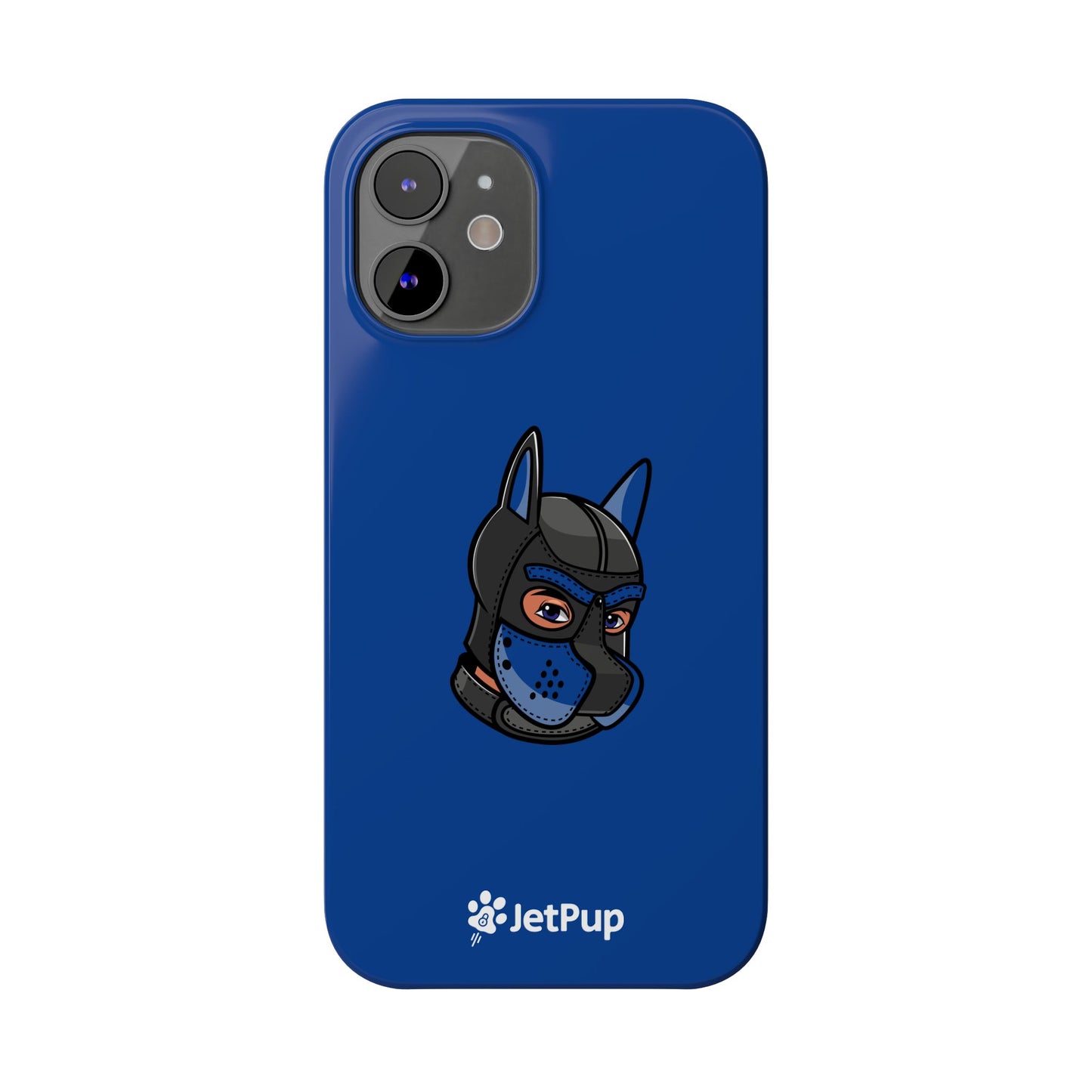 Pup Hood Slim iPhone Cases - Blue