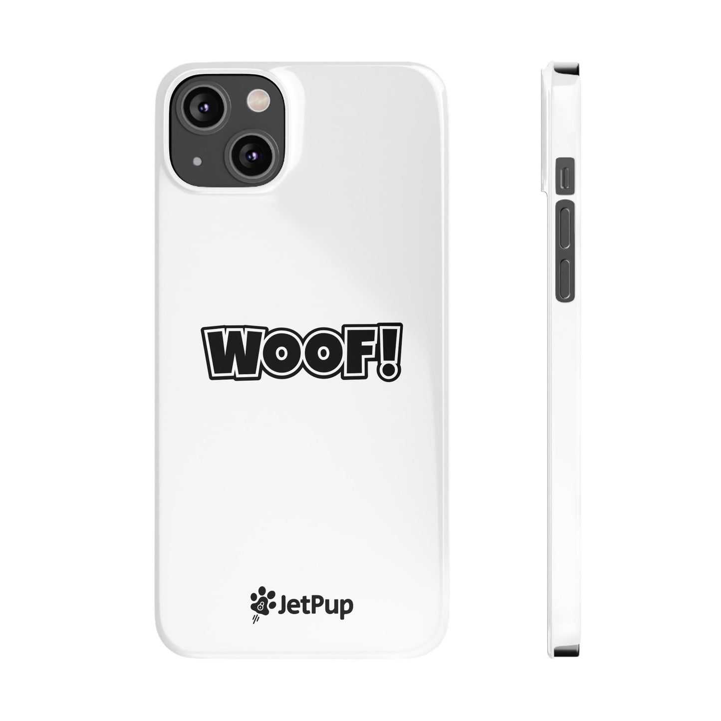 Woof Slim iPhone Cases - White