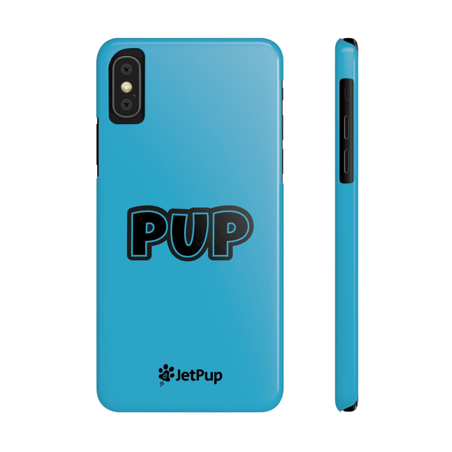 Pup Slim iPhone Cases - Turquoise
