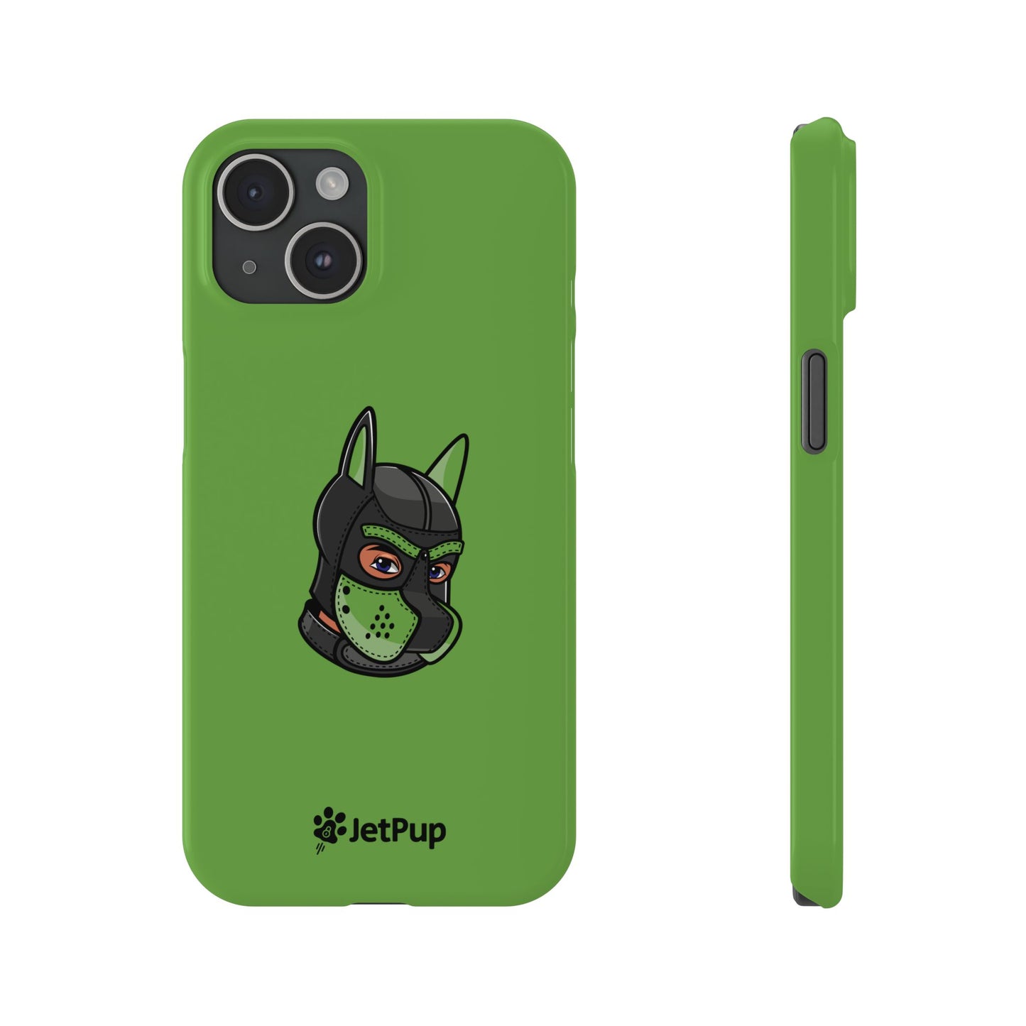 Pup Hood Slim iPhone Cases - Green