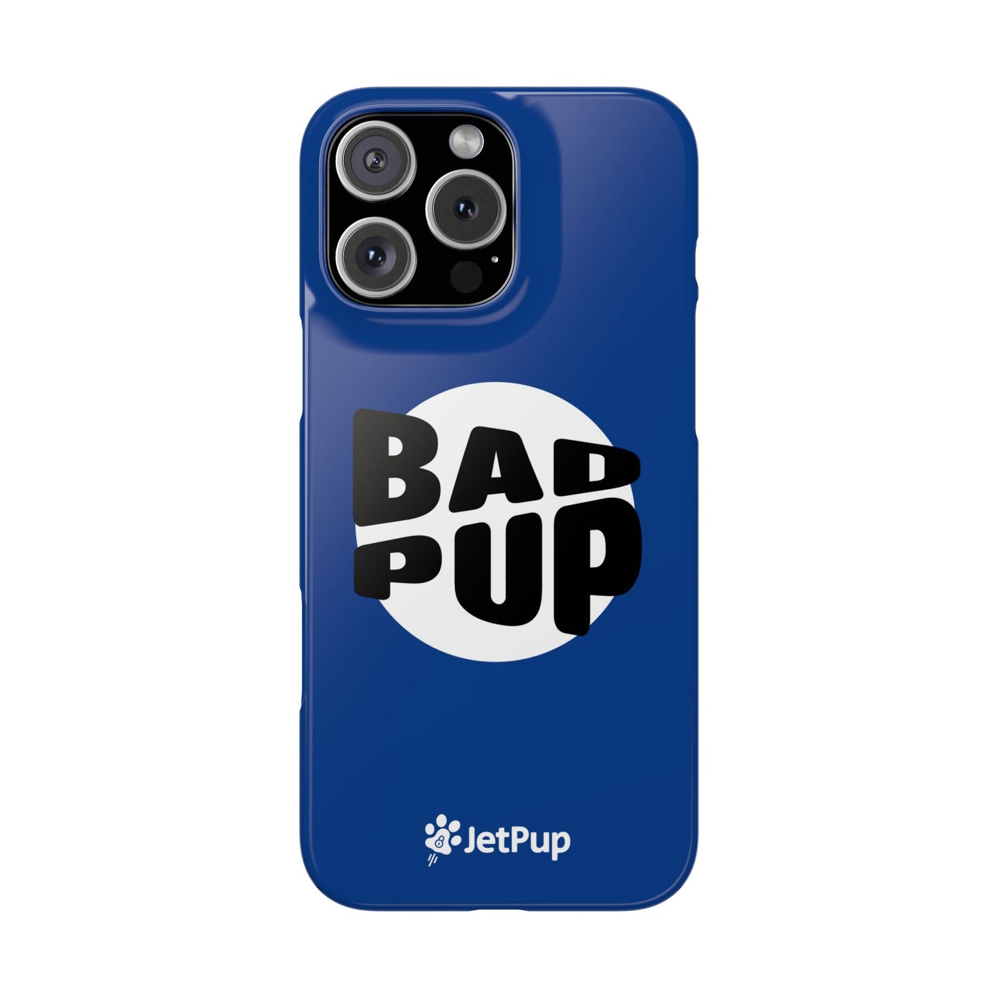 Bad Pup Slim iPhone Cases - Blue