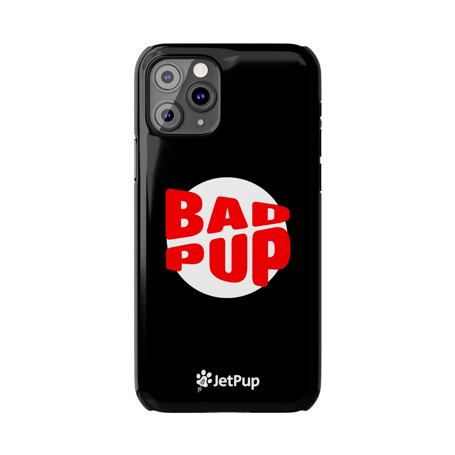 Bad Pup Slim iPhone Cases - Black