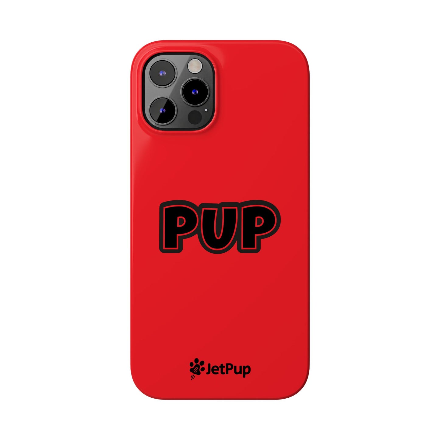 Pup Slim iPhone Cases - Red