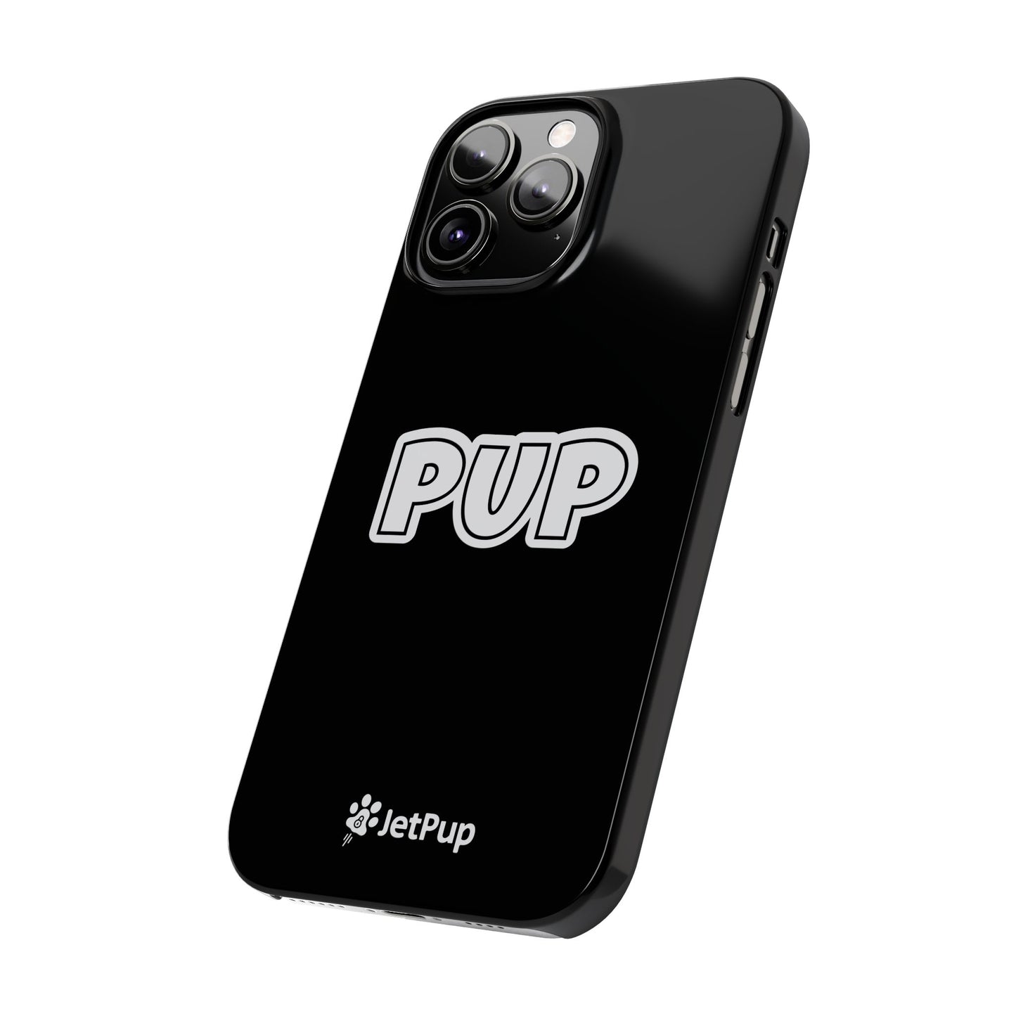 Pup Slim iPhone Cases - Black