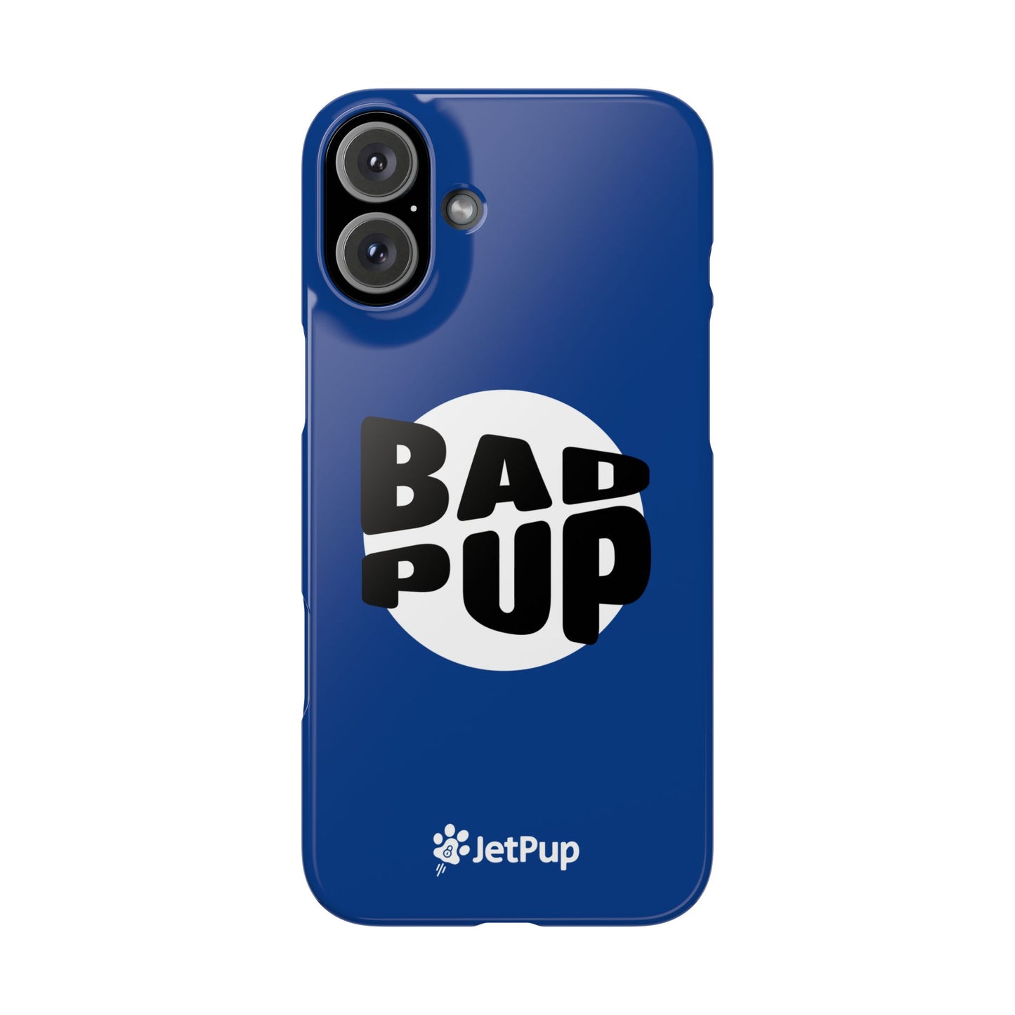 Bad Pup Slim iPhone Cases - Blue