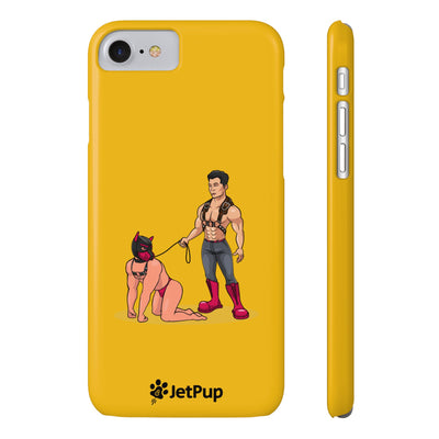 Handler & Pup Slim iPhone Cases - Yellow