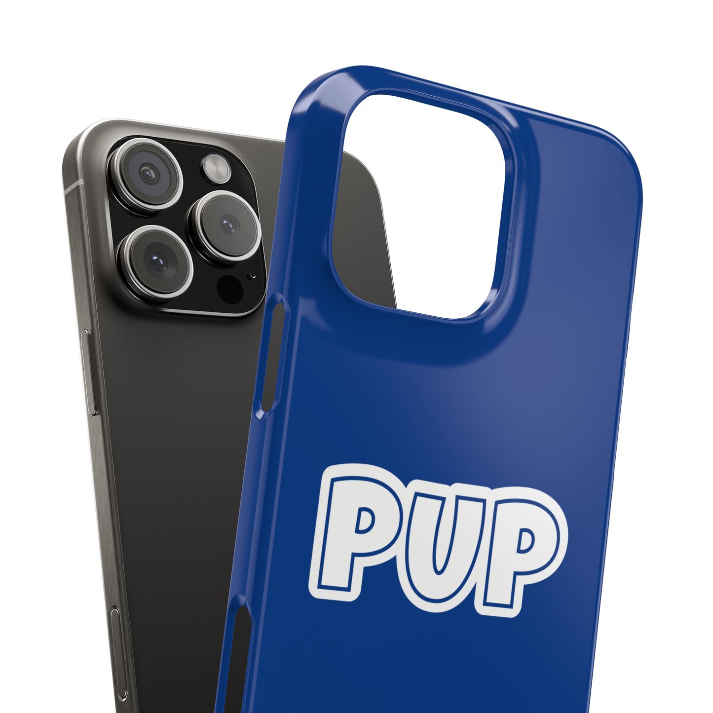 Pup Slim iPhone Cases - Blue