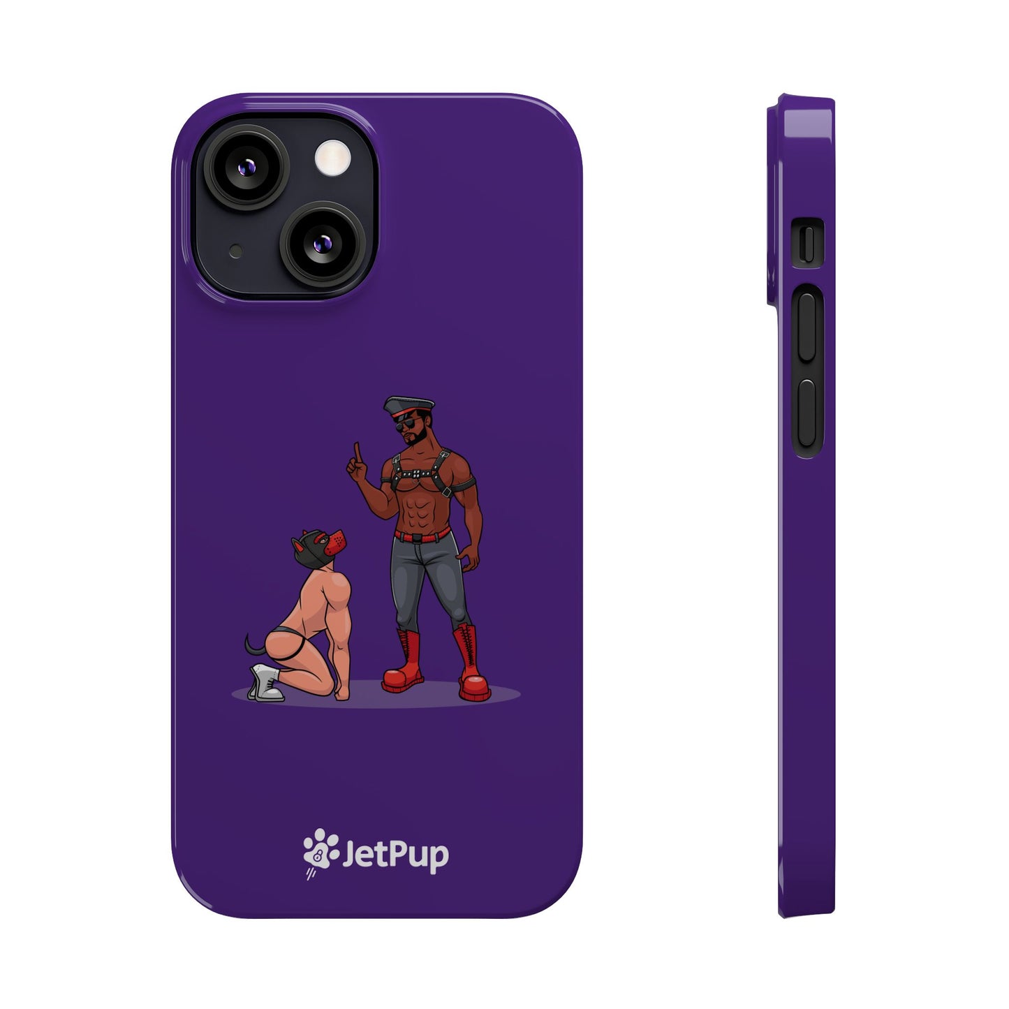 Sir & Pup Hood Slim iPhone Cases - Purple
