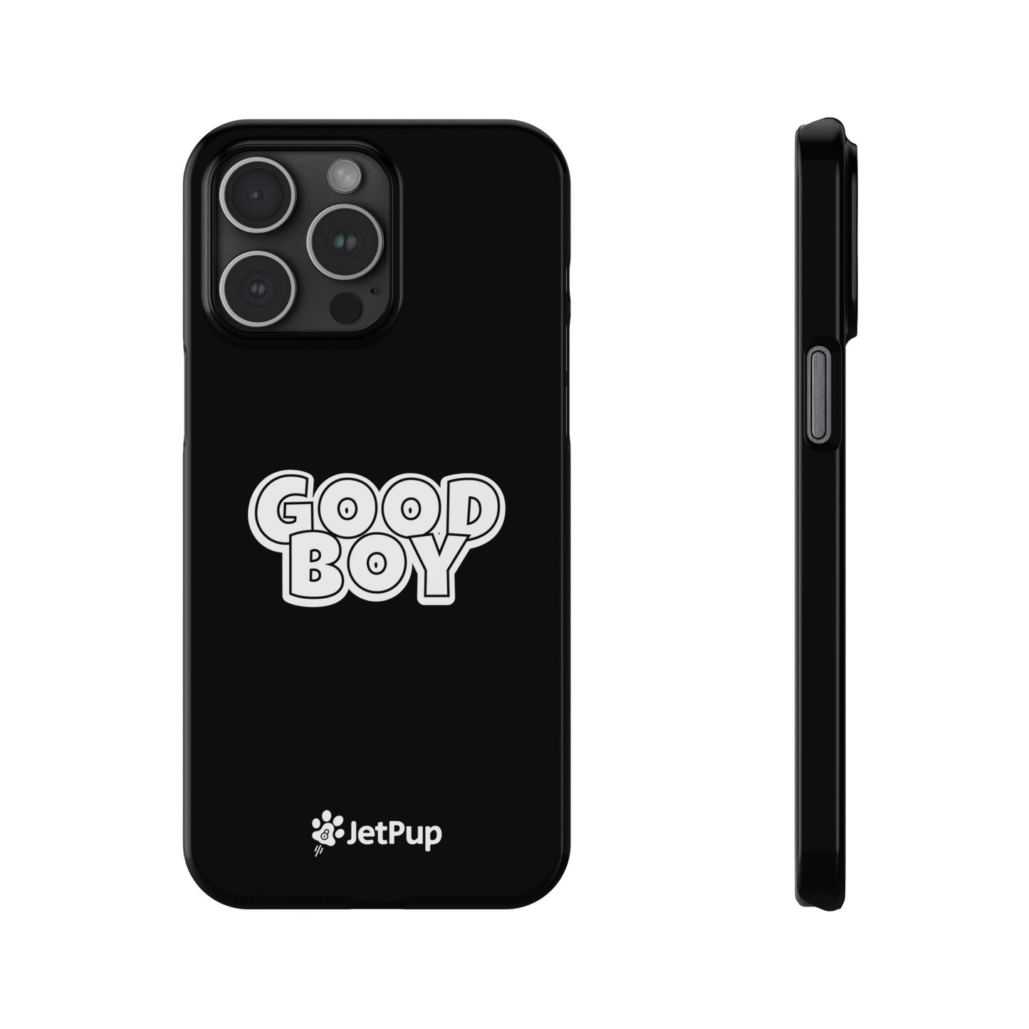 Good Boy Slim iPhone Cases - Black