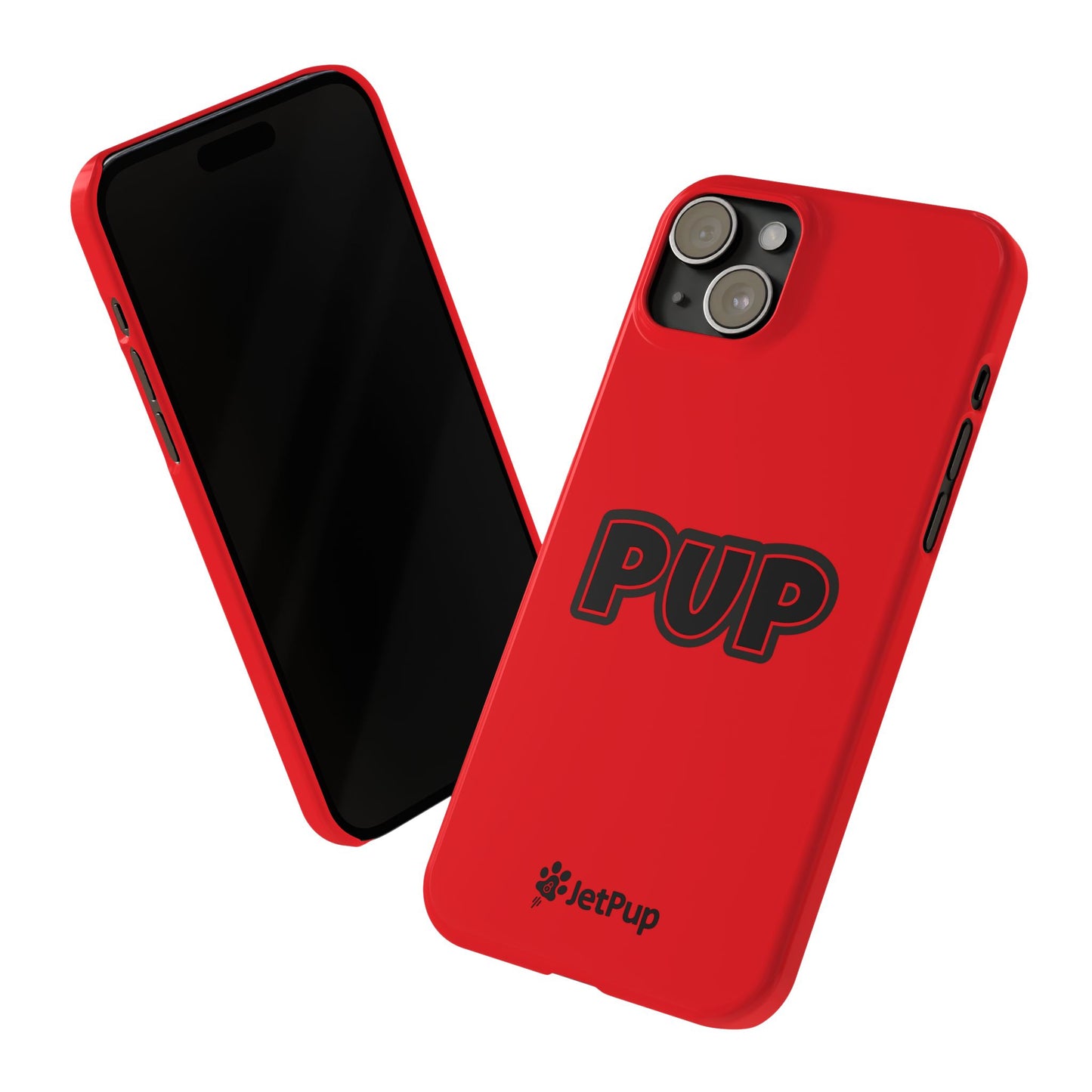 Pup Slim iPhone Cases - Red