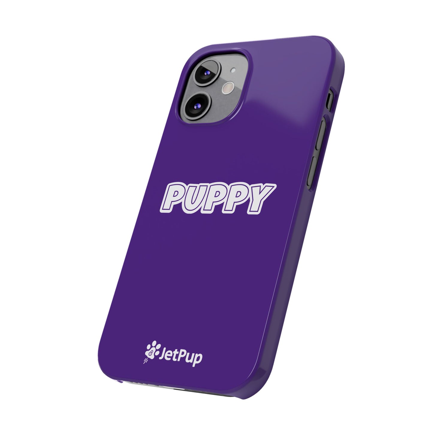 Puppy Slim iPhone Cases - Purple