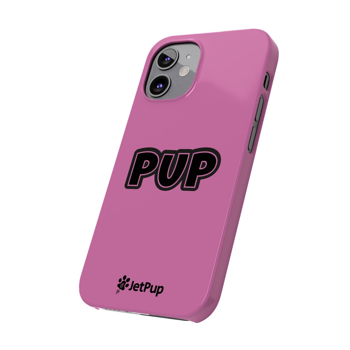 Pup Slim iPhone Cases - Pink