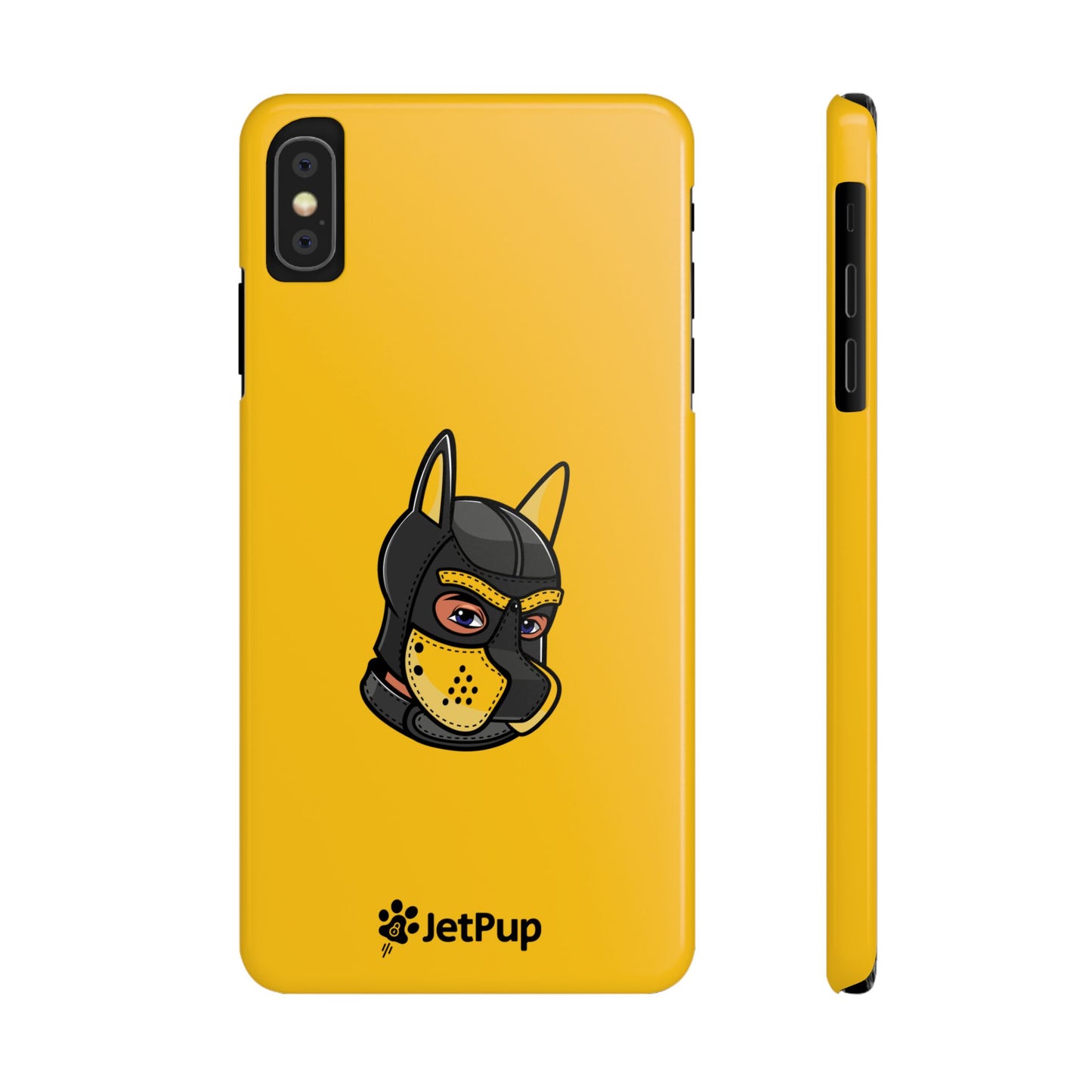 Pup Hood Slim iPhone Cases - Yellow