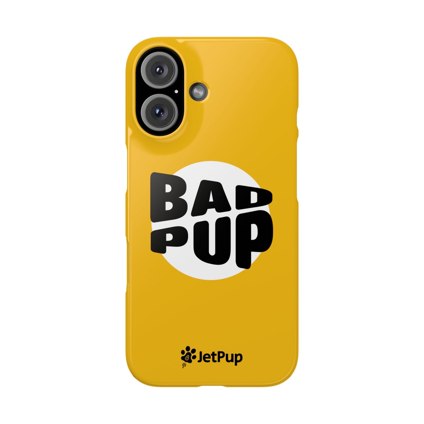 Bad Pup Slim iPhone Cases - Yellow