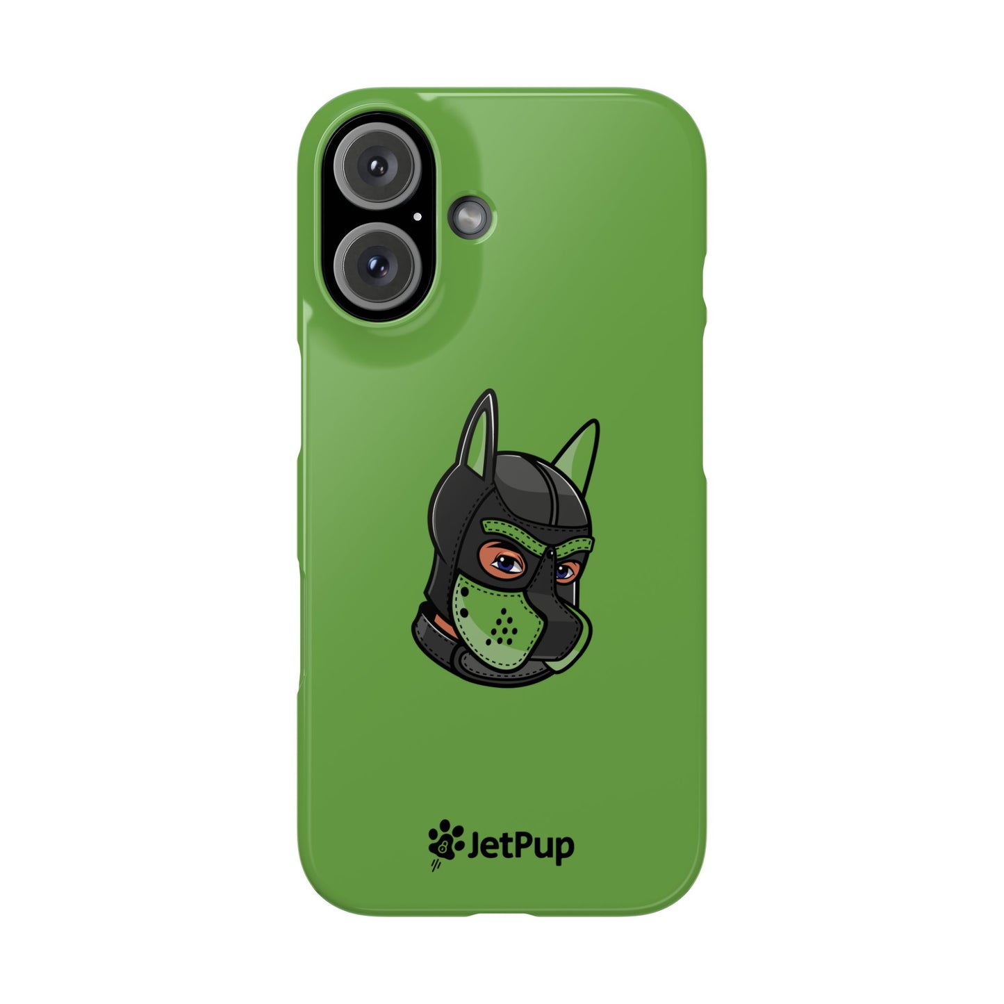 Pup Hood Slim iPhone Cases - Green