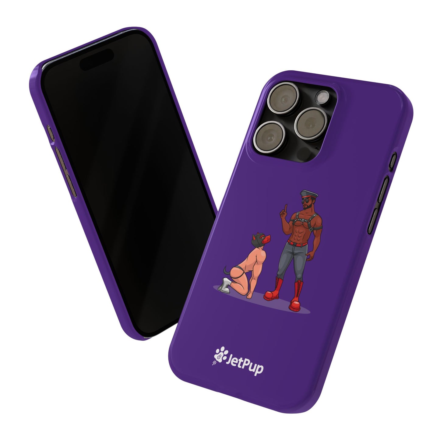 Sir & Pup Hood Slim iPhone Cases - Purple