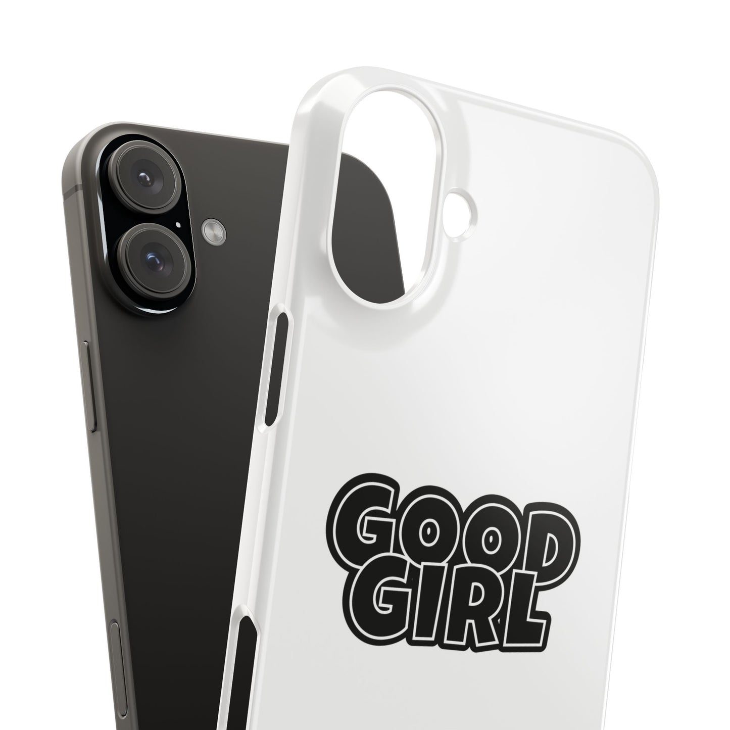 Good Girl Slim iPhone Cases - White