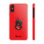 Pup Hood Slim iPhone Cases - Red