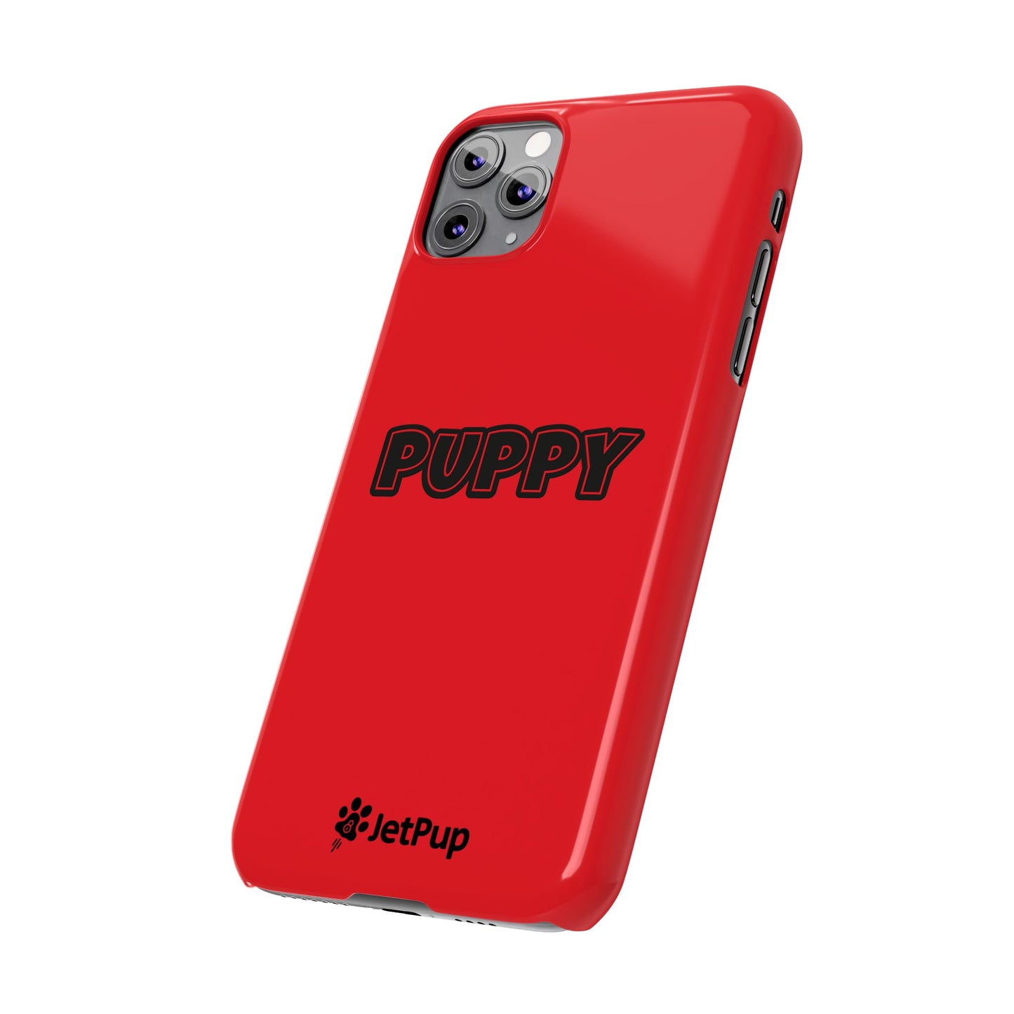 Puppy Slim iPhone Cases - Red