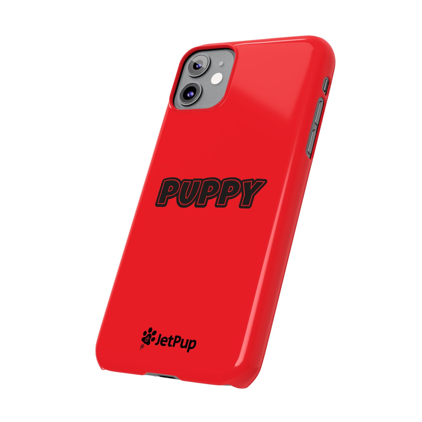 Puppy Slim iPhone Cases - Red