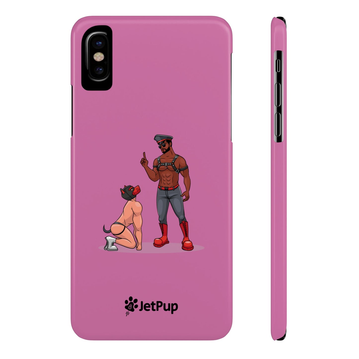 Sir & Pup Hood Slim iPhone Cases - Pink