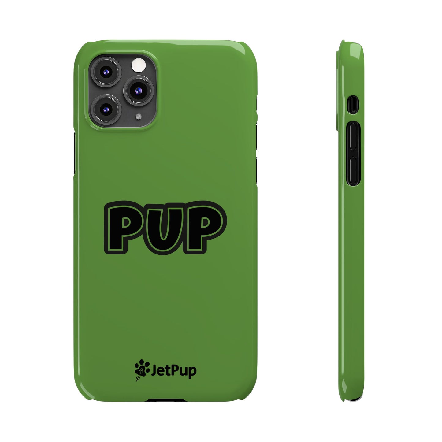 Pup Slim iPhone Cases - Green