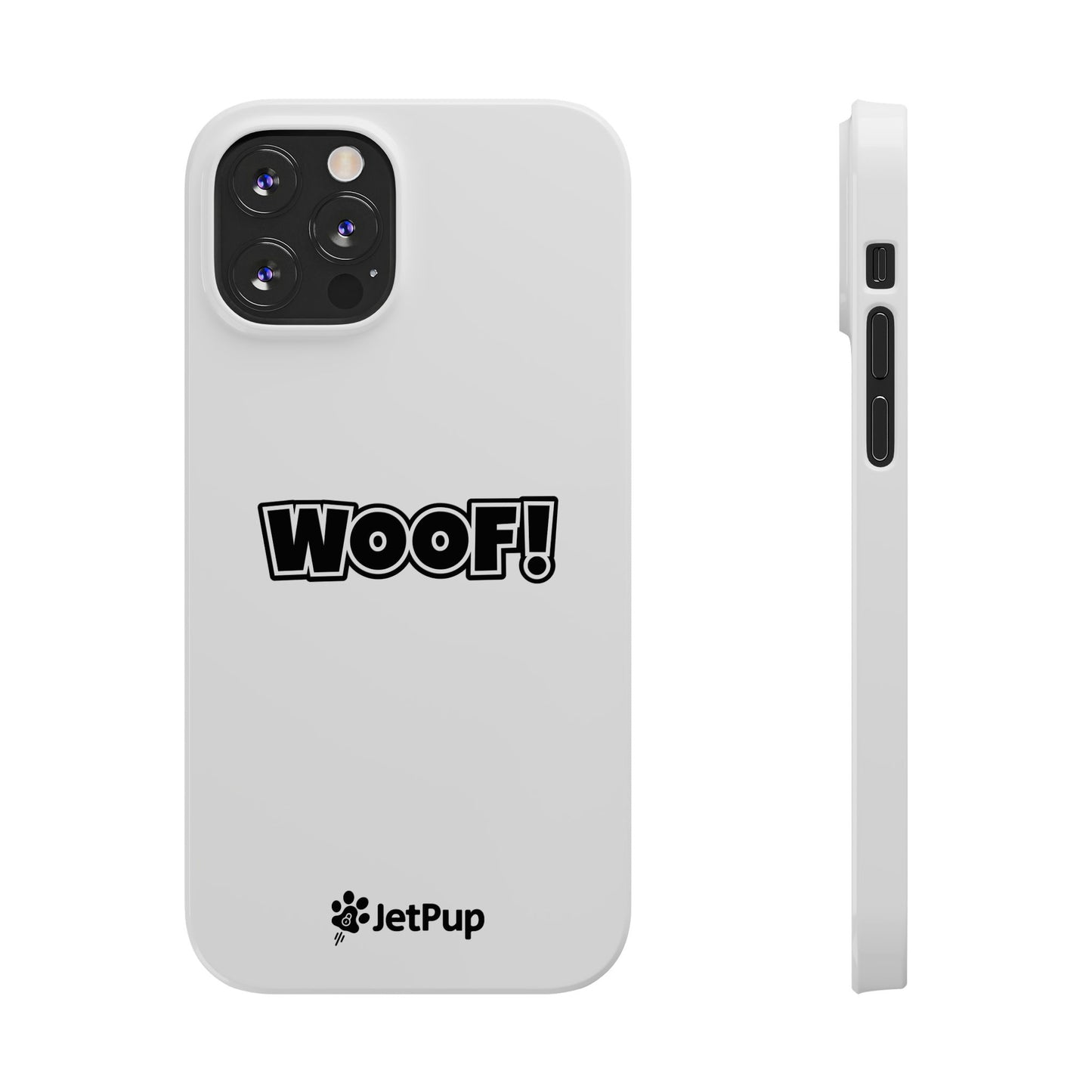 Woof Slim iPhone Cases - White