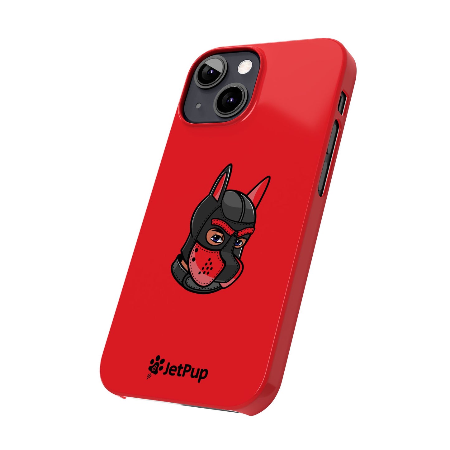 Pup Hood Slim iPhone Cases - Red