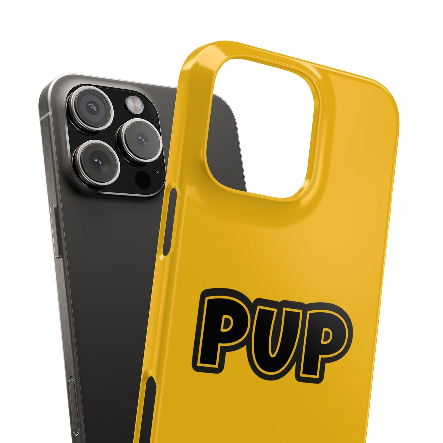 Pup Slim iPhone Cases - Yellow