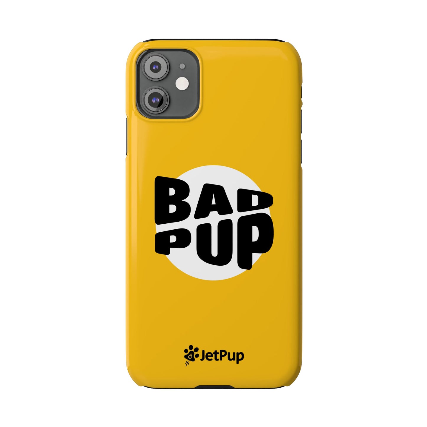 Bad Pup Slim iPhone Cases - Yellow