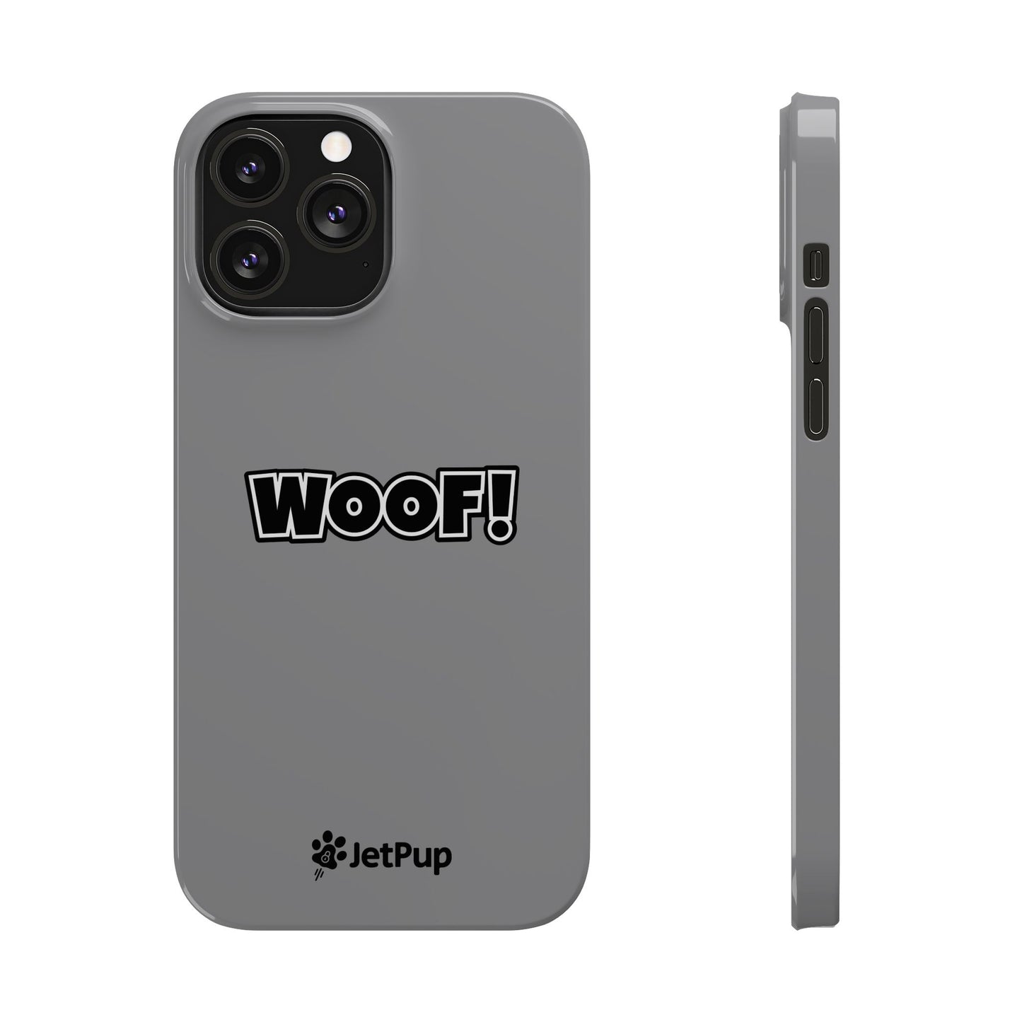 Woof Slim iPhone Cases - Grey