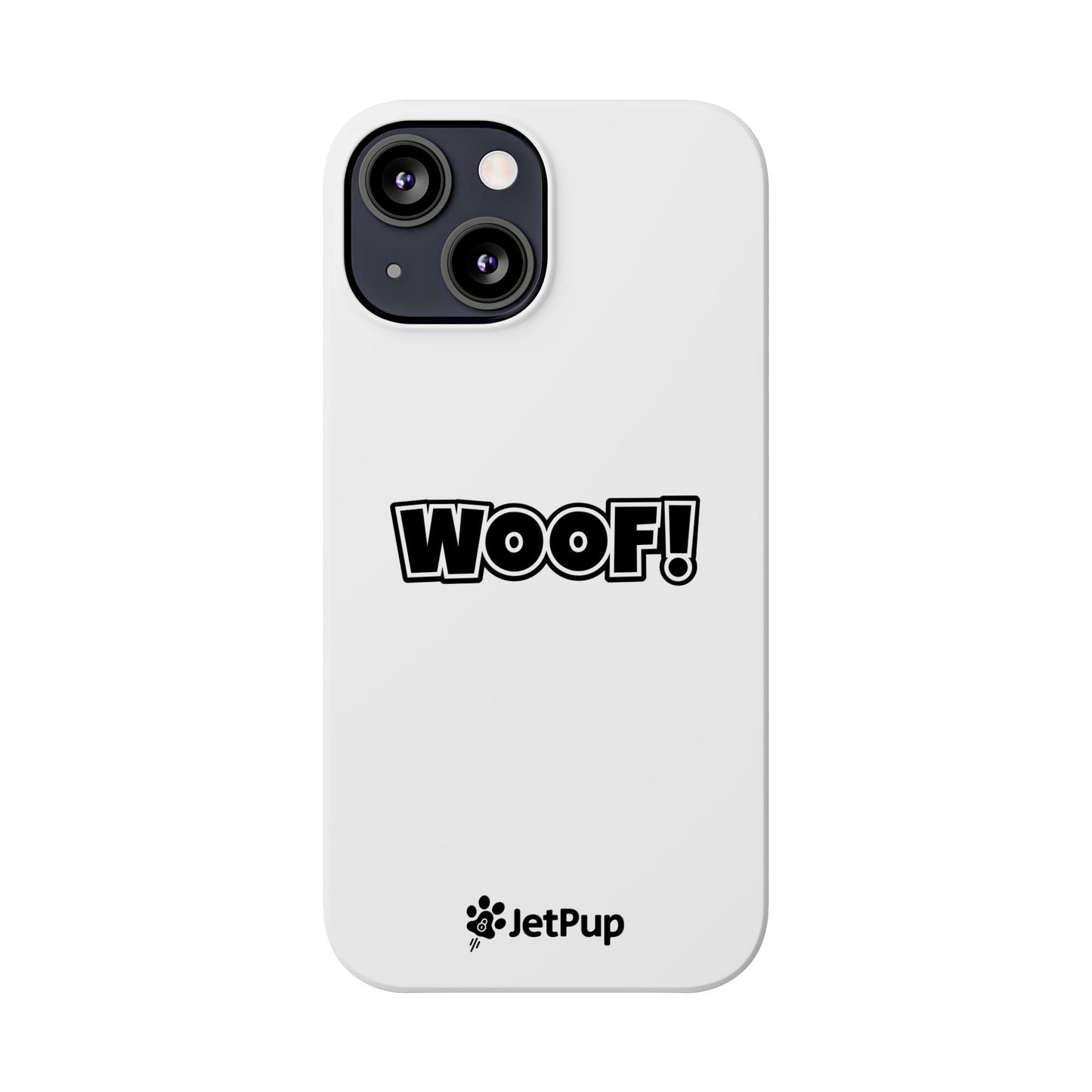 Woof Slim iPhone Cases - White