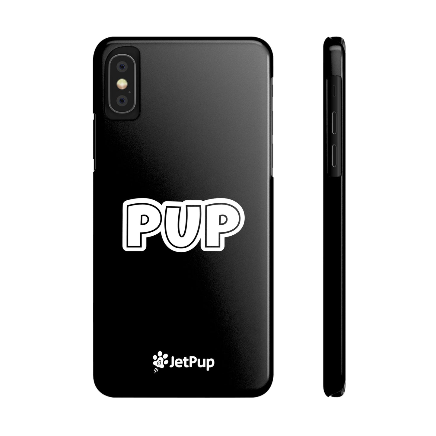 Pup Slim iPhone Cases - Black