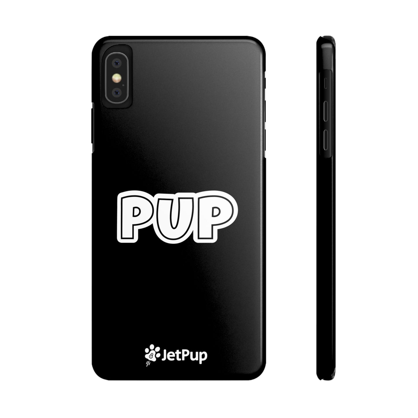 Pup Slim iPhone Cases - Black