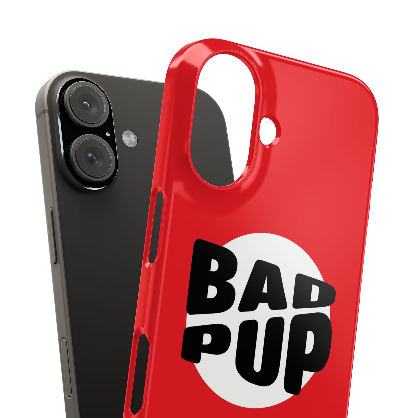 Bad Pup Slim iPhone Cases - Red