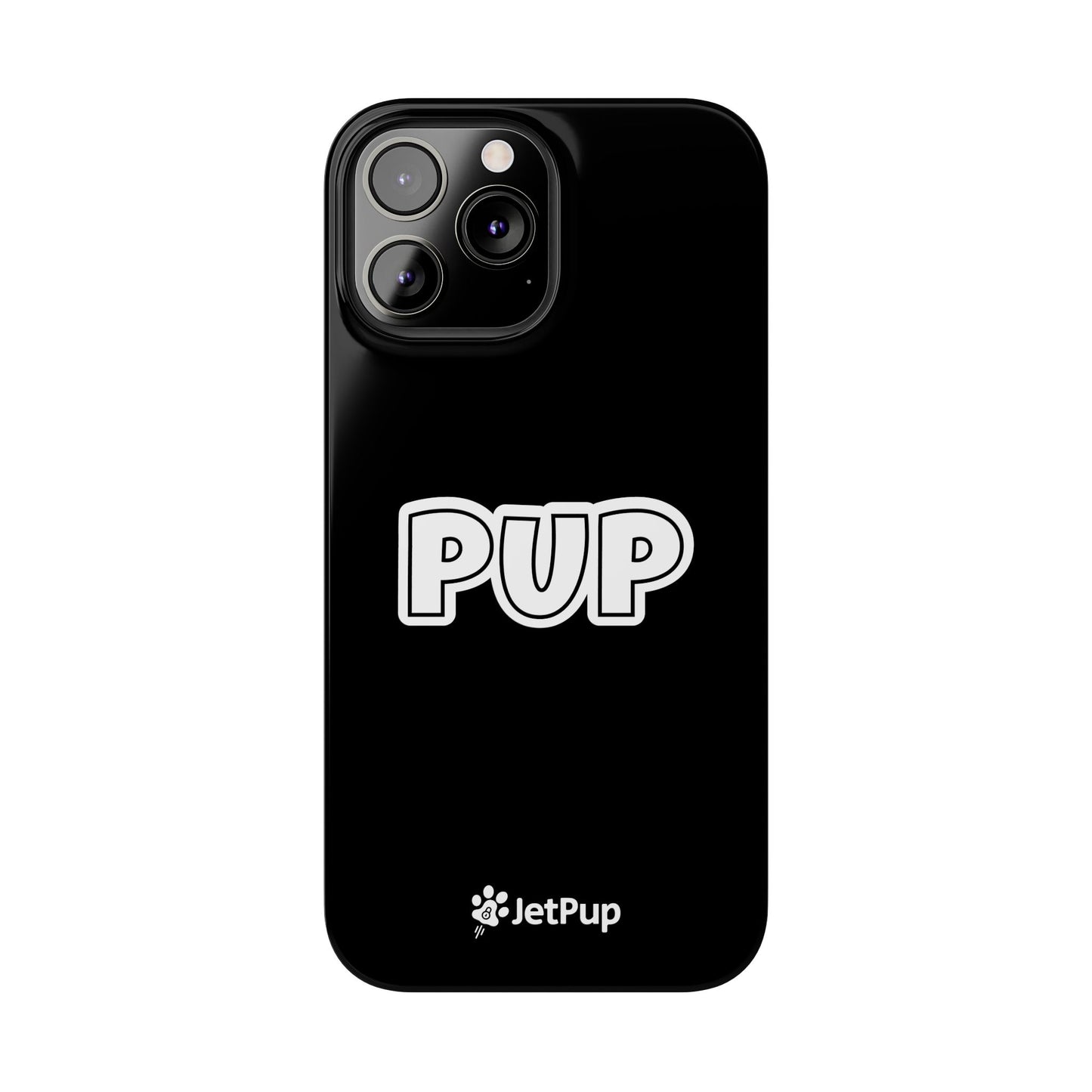 Pup Slim iPhone Cases - Black