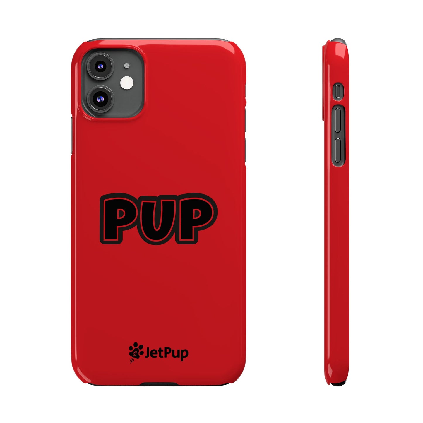 Pup Slim iPhone Cases - Red