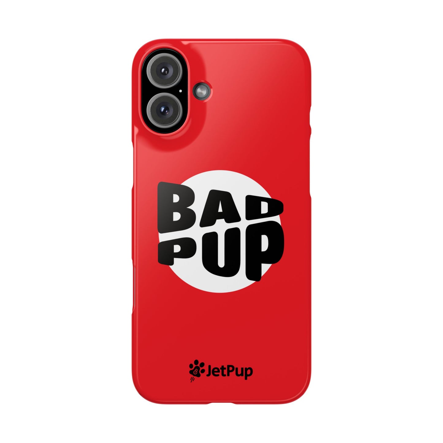 Bad Pup Slim iPhone Cases - Red